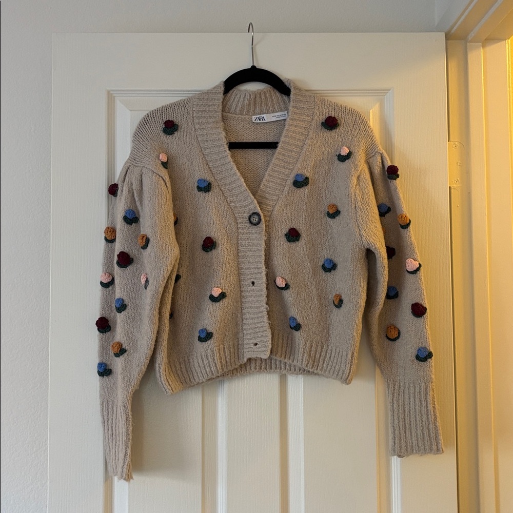 Zara Cream Knit Sweater